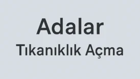 adalar tıkanıklık açma