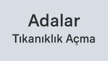 adalar tıkanıklık açma