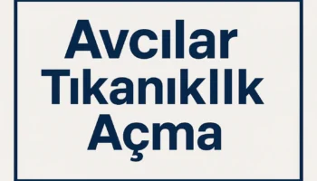 avcılar tıkanıklık açma